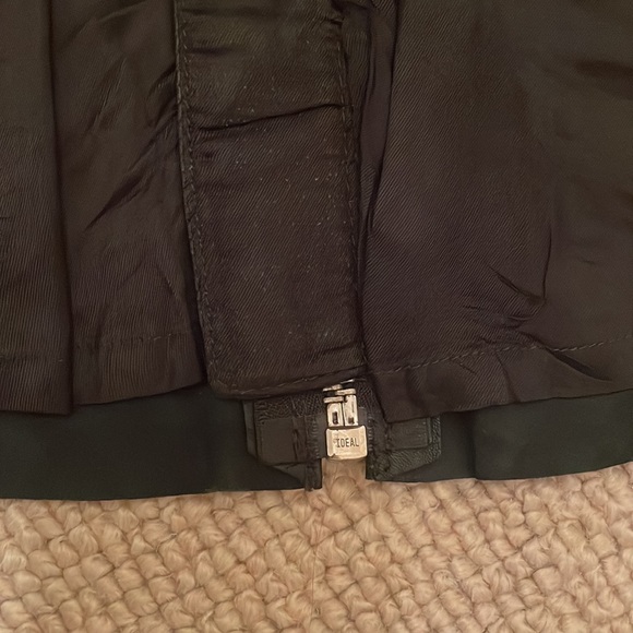 Allsaints womens black leather mini skirt size 0 - Picture 4 of 4